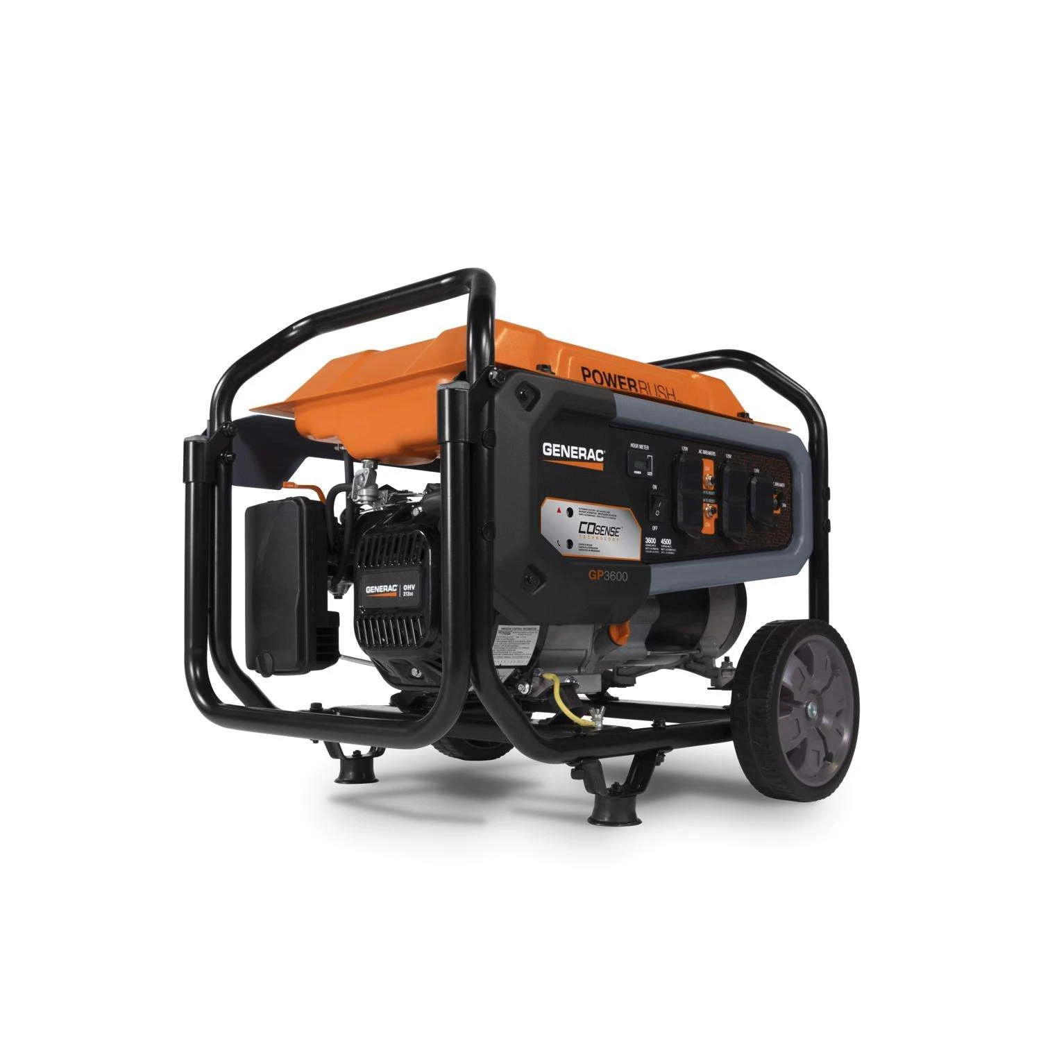 Generac PowerRush 3600 W 120 V Gasoline Home Standby Portable Generator 1 Generac PowerRush 3600 W 120 V Gasoline Home Standby Portable Generator