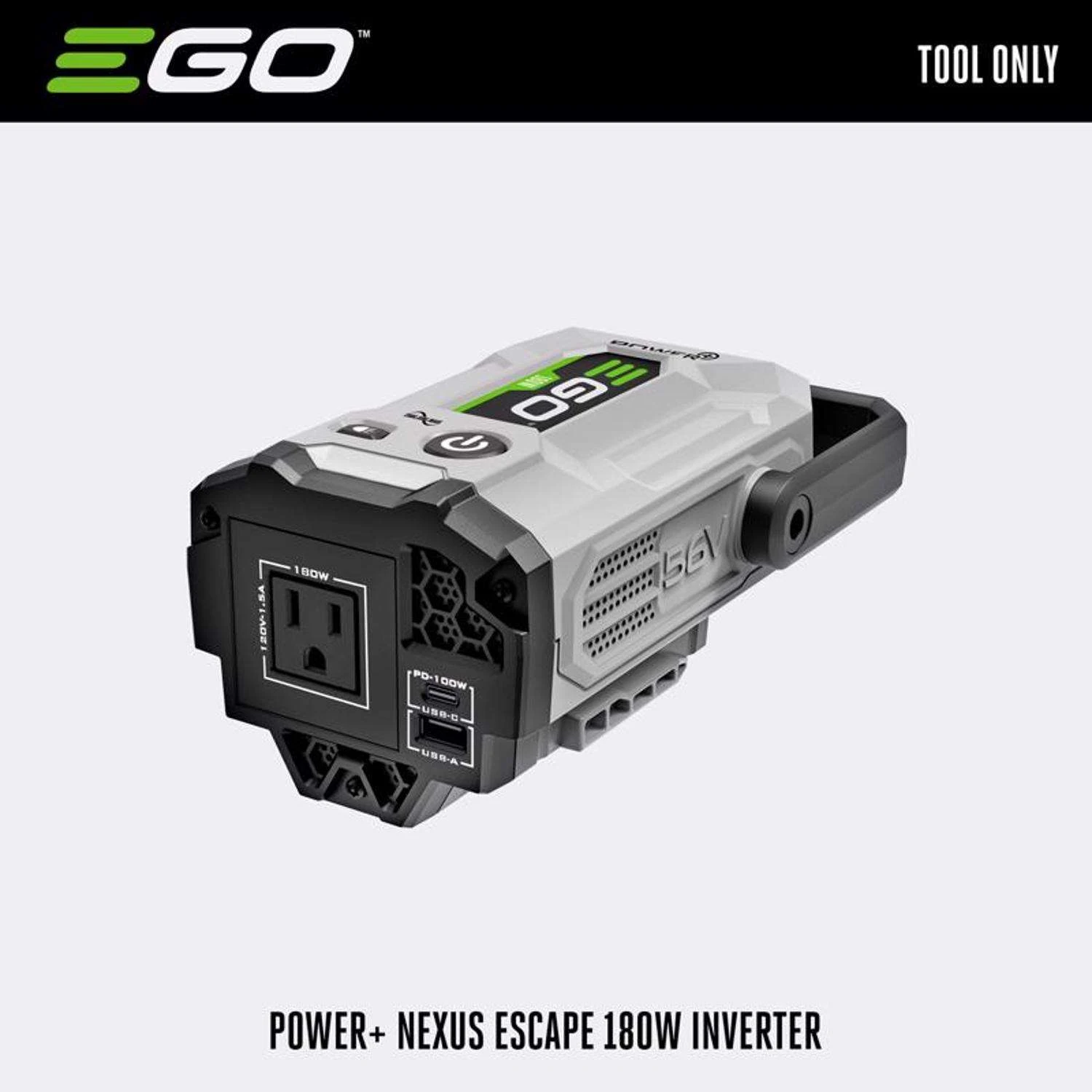 EGO Power+ Nexus Escape 180 W 120 V Battery Portable Inverter Sine Wave Tool Only 2 EGO Power+ Nexus Escape 180 W 120 V Battery Portable Inverter Sine Wave Tool Only - Image 2