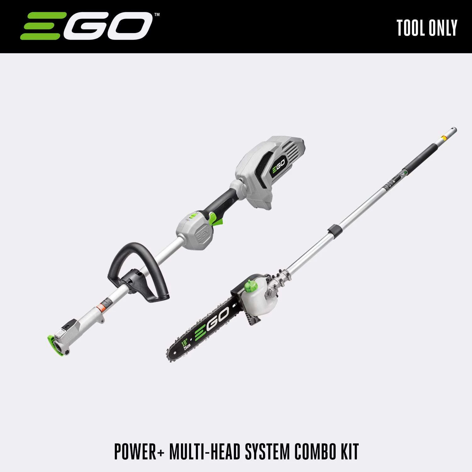 EGO Power+ Multi-Head System MPS1000 10 In. 56 V Battery Pole Saw Tool Only 2 EGO Power+ Multi-Head System MPS1000 10 In. 56 V Battery Pole Saw Tool Only - Image 2