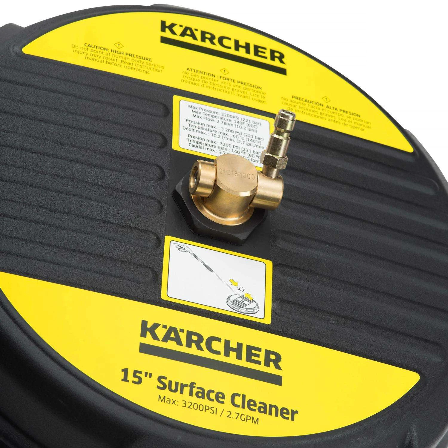 Karcher Pressure Washer Surface Roller 3200 Psi 4 Karcher Pressure Washer Surface Roller 3200 Psi - Image 4