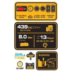 Firman Hybrid Series 5700 W 120/240 V Gasoline Or Propane Portable Generator 13 Firman Hybrid Series 5700 W 120/240 V Gasoline Or Propane Portable Generator -Chainsaws Store 89c2d9b9 0684 4c60 8dfa 88f92eddfa7d