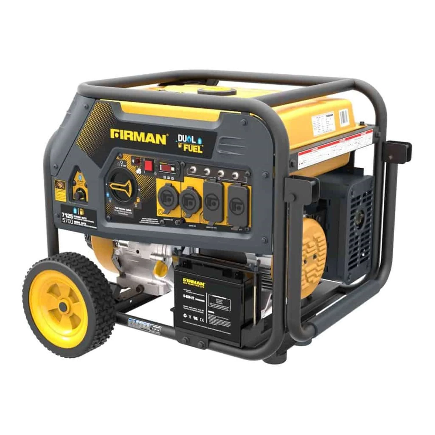 Firman Hybrid Series 5700 W 120/240 V Gasoline Or Propane Portable Generator 2 Firman Hybrid Series 5700 W 120/240 V Gasoline Or Propane Portable Generator - Image 2