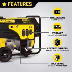 Champion 5000 W 120/240 V Gasoline Portable Generator -Chainsaws Store a51ac360 c973 4692 b350 c20003ee4618