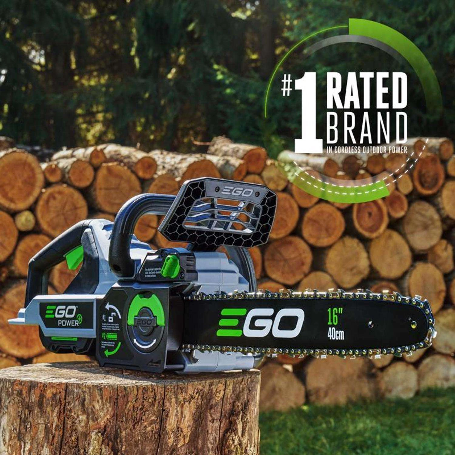 EGO Power+ CS1613 16 In. 56 V Battery Chainsaw Kit (Battery & Charger) 3 EGO Power+ CS1613 16 In. 56 V Battery Chainsaw Kit (Battery & Charger) - Image 3