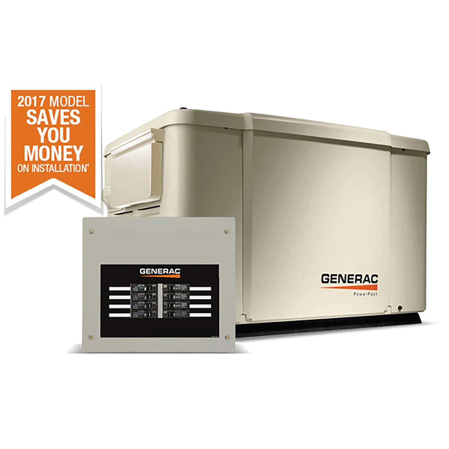 Generac PowerPact 6000 W 240 V Natural Gas Or Propane Home Standby Generator 1 Generac PowerPact 6000 W 240 V Natural Gas Or Propane Home Standby Generator