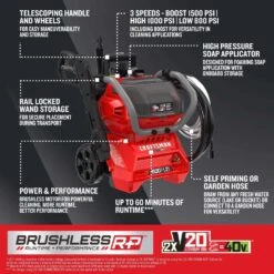Craftsman V20 CMCPW1500N2 1500 Psi Battery 1.2 Gpm Pressure Washer -Chainsaws Store b90594f9 50e9 4a95 9e82 40825c7ecfad
