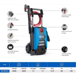 AR Blue Clean BC383HSS OEM Branded 2150 Psi Electric 1.6 Gpm Pressure Washer -Chainsaws Store c863bb5f a480 456f 975d 9e227f04e1bb