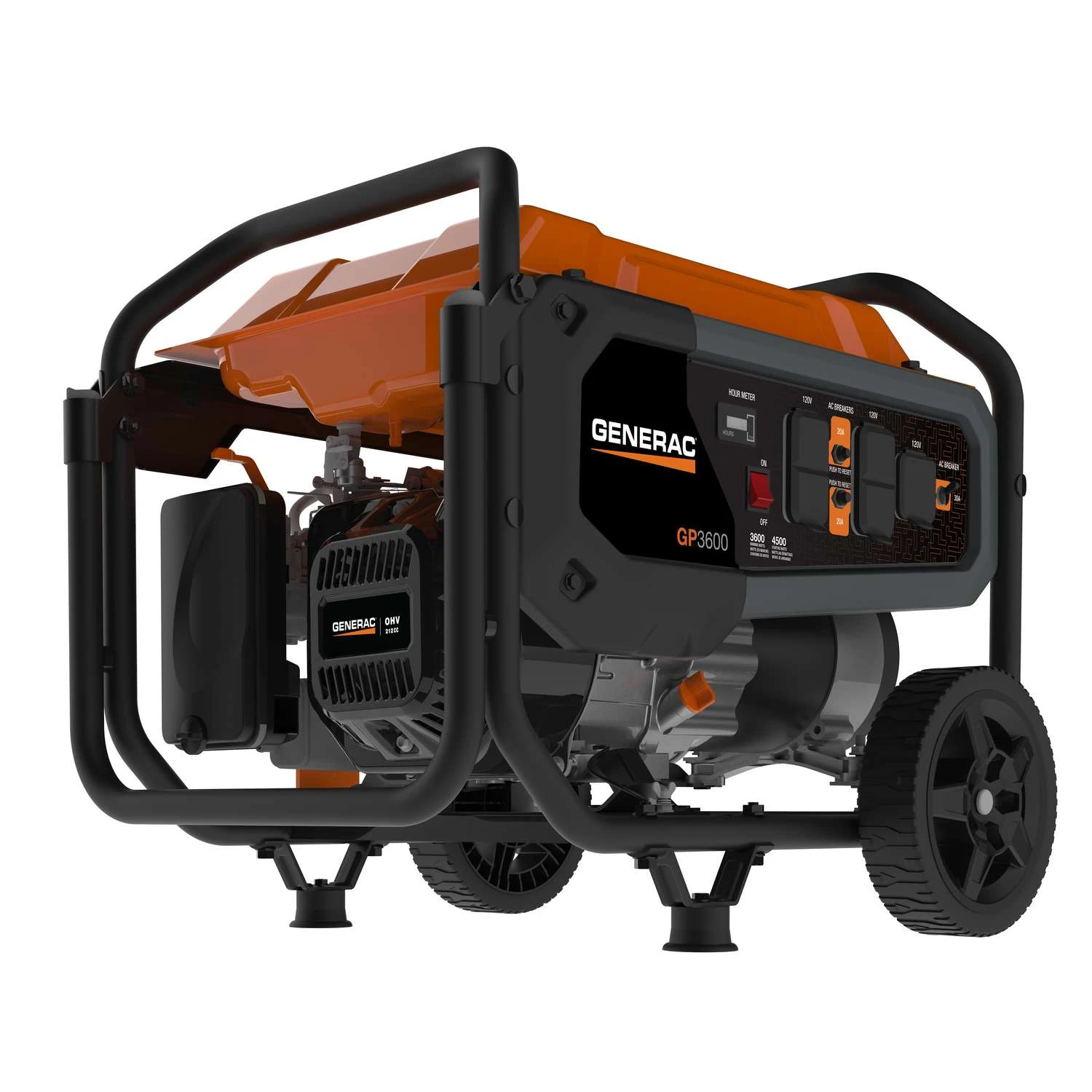 Generac GP Series 3600 W 120 V Gasoline Portable Generator 1 Generac GP Series 3600 W 120 V Gasoline Portable Generator
