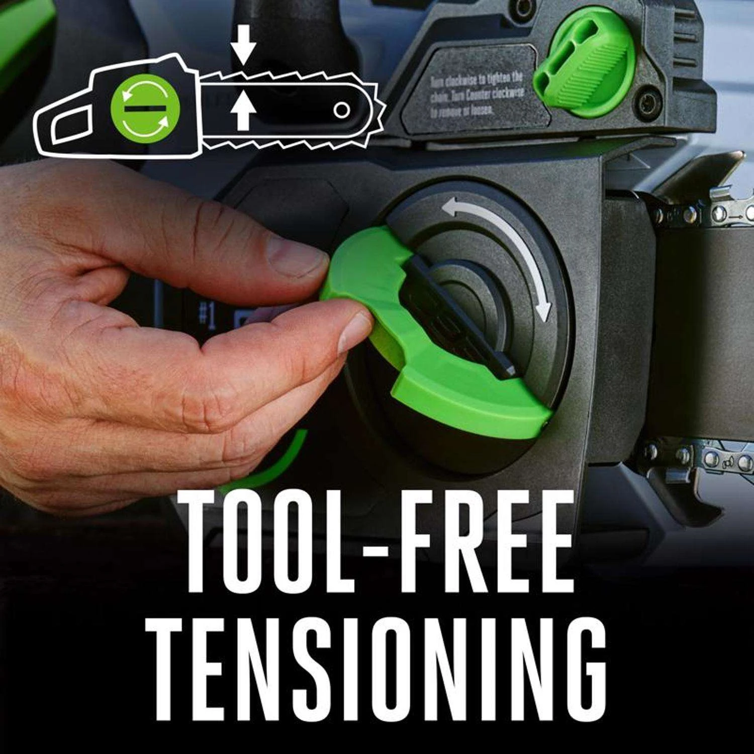 EGO Power+ CS1613 16 In. 56 V Battery Chainsaw Kit (Battery & Charger) 9 EGO Power+ CS1613 16 In. 56 V Battery Chainsaw Kit (Battery & Charger) - Image 9