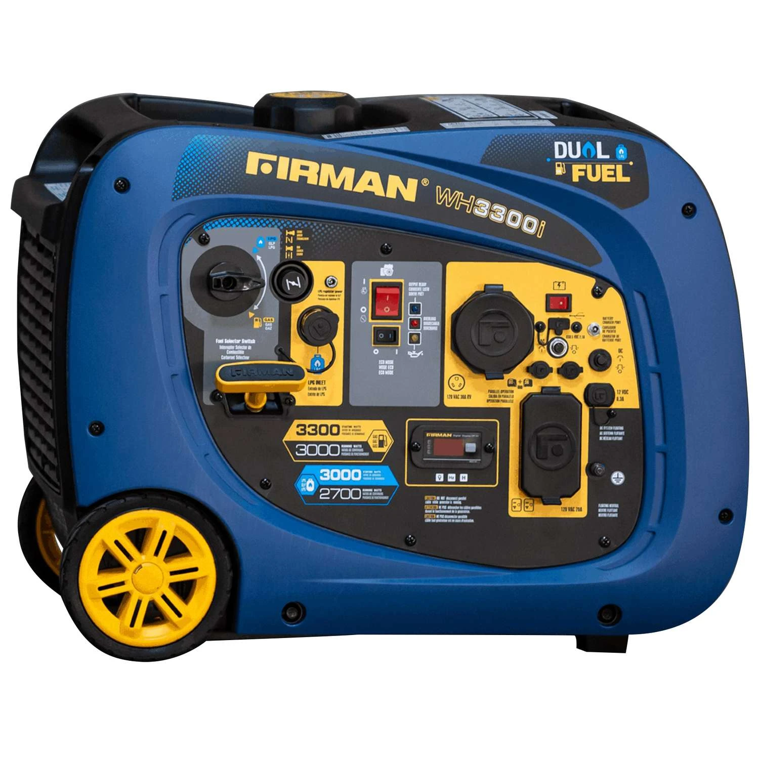 Firman Whisper Hybrid Series 3300 W 120 V Gasoline Or Propane Inverter Generator 1 Firman Whisper Hybrid Series 3300 W 120 V Gasoline Or Propane Inverter Generator