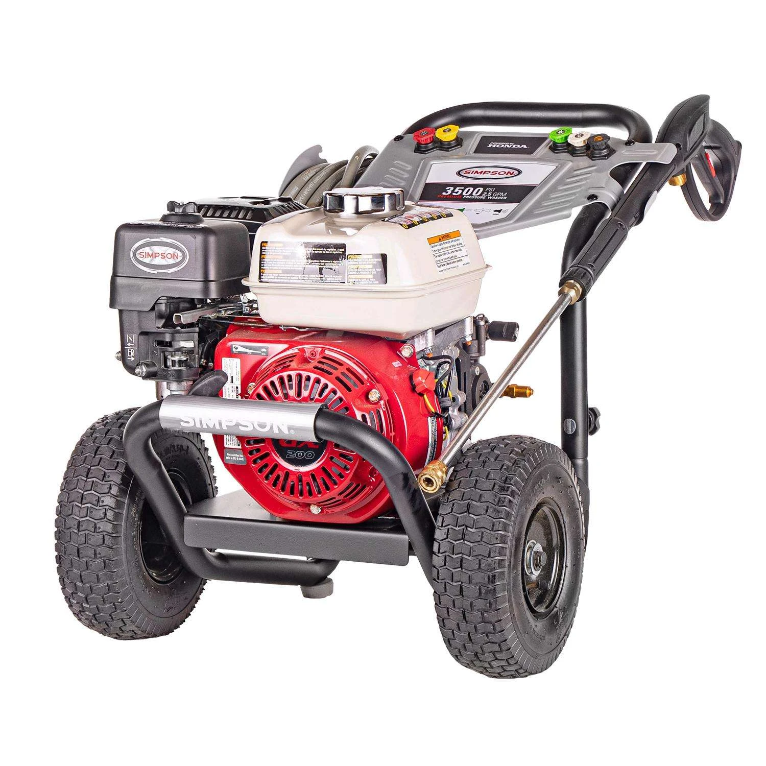 Simpson PowerShot Honda 3500 Psi Gas 2.5 Gpm Pressure Washer 1 Simpson PowerShot Honda 3500 Psi Gas 2.5 Gpm Pressure Washer