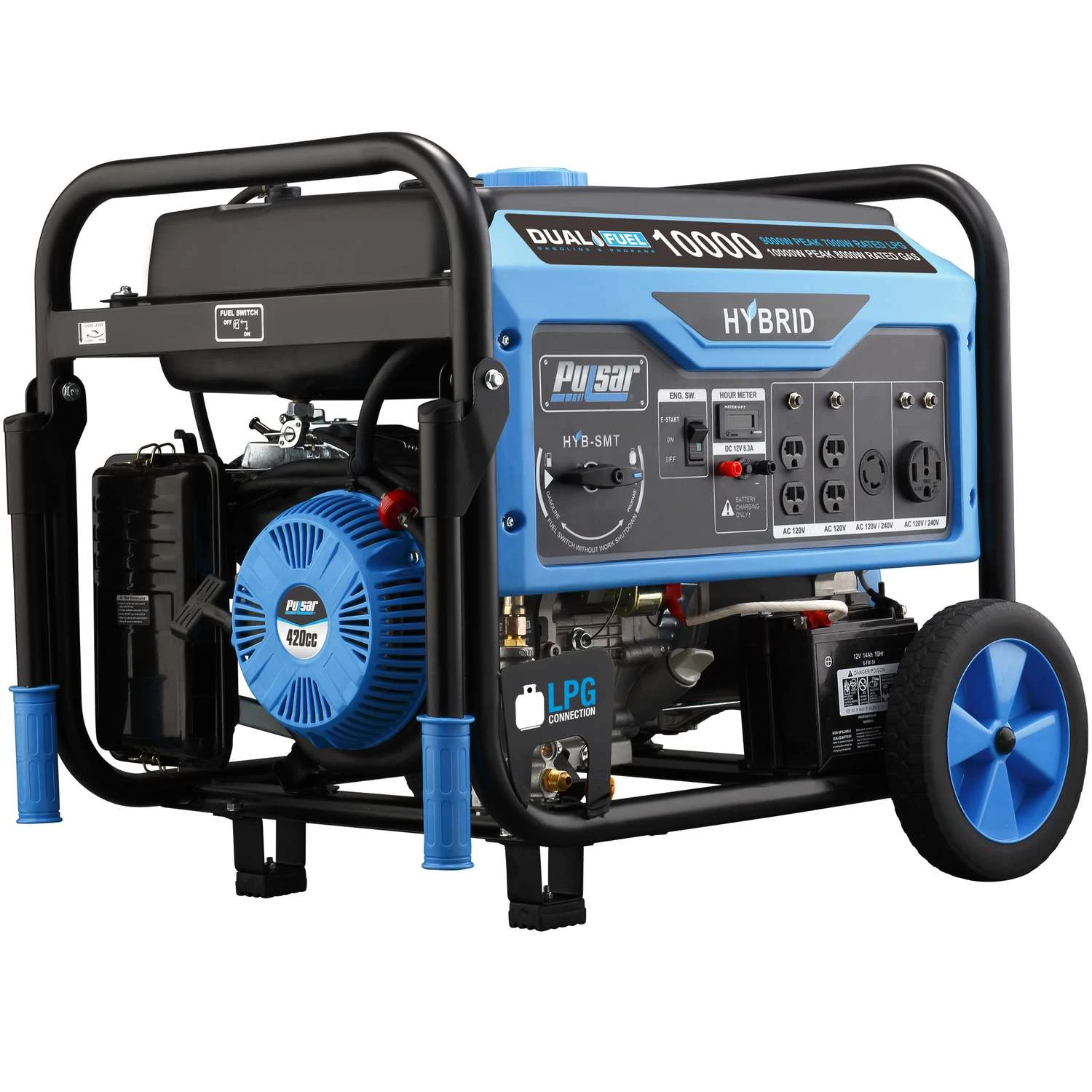 Pulsar 8000 W 120/240 V Gasoline Or Propane Portable Generator 1 Pulsar 8000 W 120/240 V Gasoline Or Propane Portable Generator