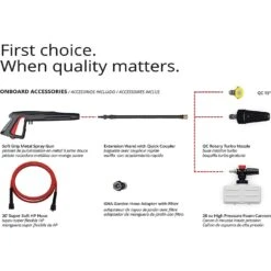 AR Blue Clean BC383HSS OEM Branded 2150 Psi Electric 1.6 Gpm Pressure Washer -Chainsaws Store e84a2ff7 07f3 48d8 9708 444b0b4e8623