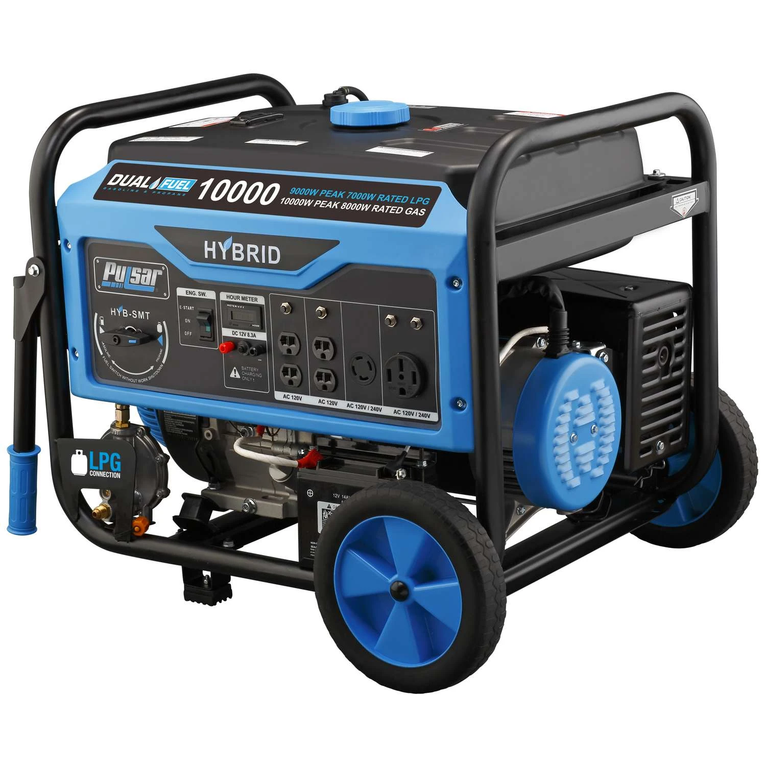 Pulsar 8000 W 120/240 V Gasoline Or Propane Portable Generator 3 Pulsar 8000 W 120/240 V Gasoline Or Propane Portable Generator - Image 3