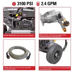 Simpson Megashot MS60763-S Kohler 3100 Psi Gas 2.4 Gpm Pressure Washer 15 Simpson Megashot MS60763-S Kohler 3100 Psi Gas 2.4 Gpm Pressure Washer -Chainsaws Store ed9efae5 fd87 45c4 ae2c 872b22fd1b71