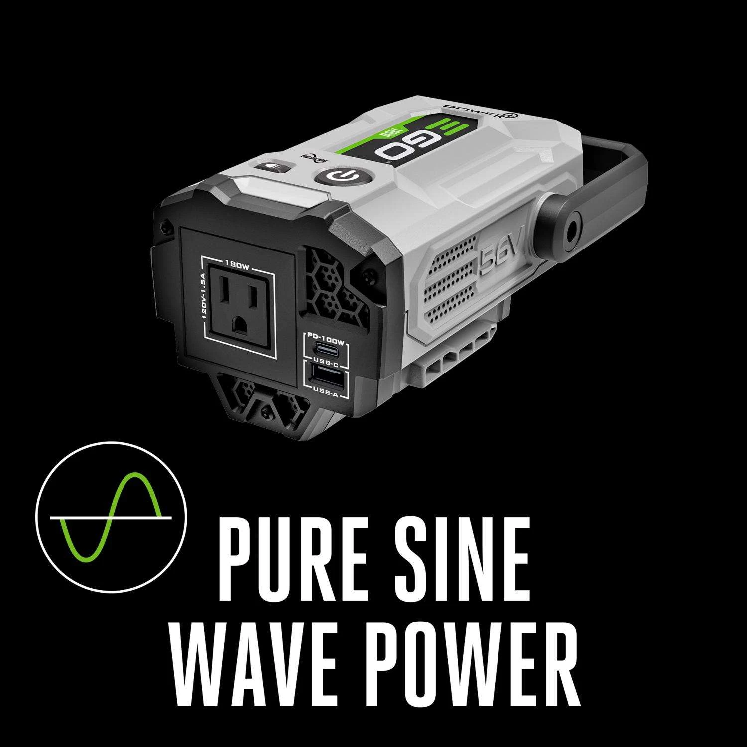 EGO Power+ Nexus Escape 180 W 120 V Battery Portable Inverter Sine Wave Tool Only 4 EGO Power+ Nexus Escape 180 W 120 V Battery Portable Inverter Sine Wave Tool Only - Image 4